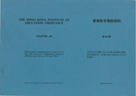 The Hong Kong Institute of Education Ordinance